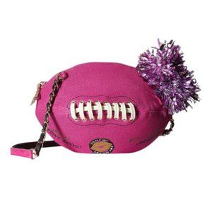 *RARE* BETSEY JOHNSON PINK FOOTBALL CROSSBODY